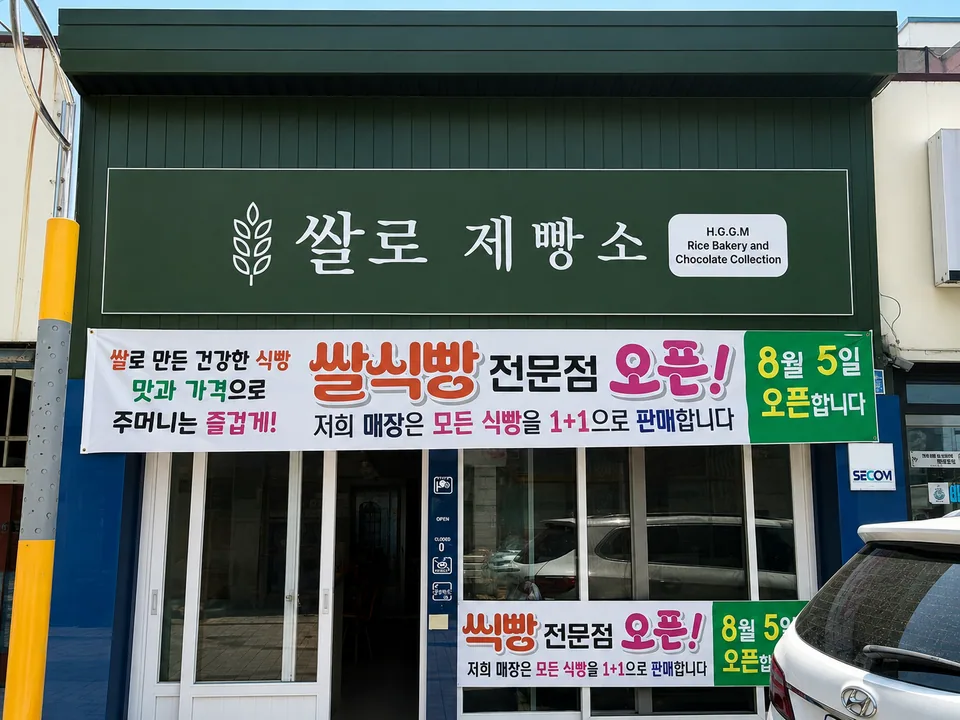 해남군 베이커리 쌀로제빵소 입구 모습