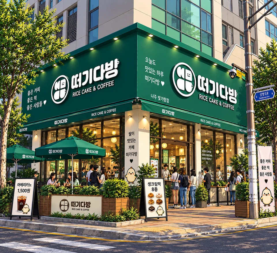 나주시 떡카페 떠기다방 나주혁신도시점 외관