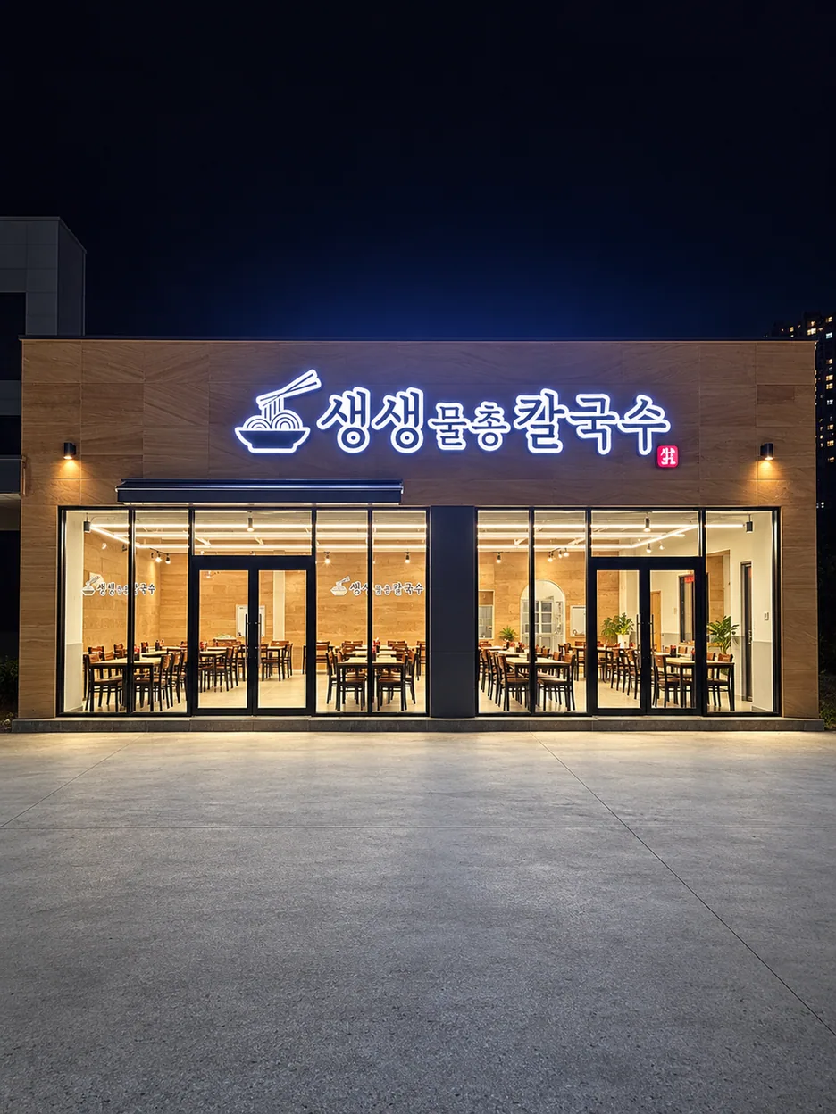 해남군 칼국수 생생물총칼국수 대표